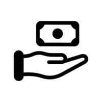 Hand And Cash  design icon vector