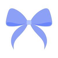 blue ribbon bow vector