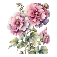 ai generiert Aquarell Blumen- Blume Design, Aquarell Blume Vereinbarungen Blumen, Aquarell Blume Design, Blume Sublimation Blumen- Clip Art, Hochzeit Dekoration png