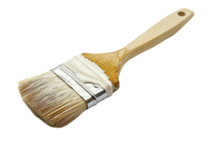 AI generated Paintbrush with White Paint Stroke png