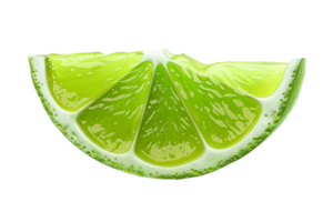 AI generated Fresh Lime Wedges png