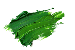 AI generated Abstract Green Brush Strokes png