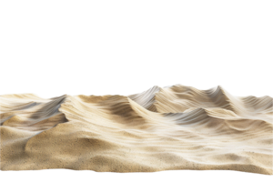 AI generated Golden Desert Dunes at Night png