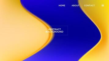 ABSTRACT YELLOW BLUE CONTRAST BACKGROUND ELEGANT GRADIENT SHAPE SMOOTH LIQUID COLOR DESIGN VECTOR TEMPLATE GOOD FOR MODERN WEBSITE, WALLPAPER, COVER DESIGN