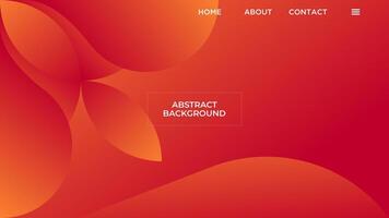 ABSTRACT BACKGROUND ELEGANT GRADIENT RED ORANGE SMOOTH COLOR DESIGN VECTOR TEMPLATE GOOD FOR MODERN WEBSITE, WALLPAPER, COVER DESIGN