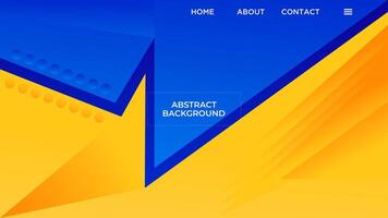 ABSTRACT YELLOW BLUE CONTRAST BACKGROUND ELEGANT GRADIENT SHAPE SMOOTH LIQUID COLOR DESIGN VECTOR TEMPLATE GOOD FOR MODERN WEBSITE, WALLPAPER, COVER DESIGN