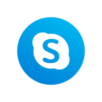 skype logo. skype sociale media icona. png