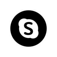 skype logo. skype social medios de comunicación icono. png