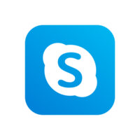 skype logo. skype social medios de comunicación icono. png