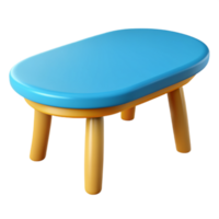 Wooden Table in 3D Style png