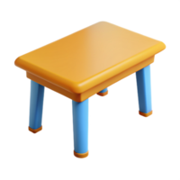 houten tafel in 3d stijl png