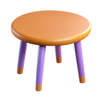 Wooden Table in 3D Style png