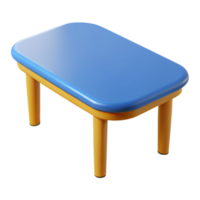 Wooden Table in 3D Style png