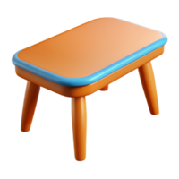 en bois table dans 3d style png