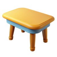 houten tafel in 3d stijl png