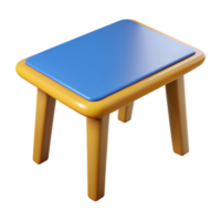 de madera mesa en 3d estilo png