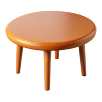 Wooden Table in 3D Style png