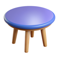 en bois table dans 3d style png