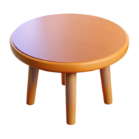 Wooden Table in 3D Style png