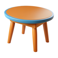 Wooden Table in 3D Style png