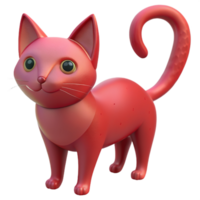 Beautiful 3D Cat in the Mexican Style png