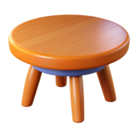 houten tafel in 3d stijl png