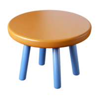 Wooden Table in 3D Style png