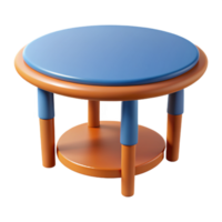 en bois table dans 3d style png