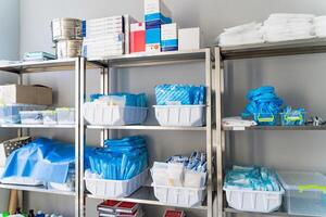 Store room in clinic. Extra equipment in hospital. Additional pharm stuff. No people. photo