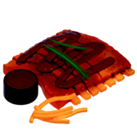 Grill Grill zum Camping , Grill Rippe auf transparent Hintergrund , 3d Rendern png