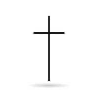 Religion cross icon vector illustration.