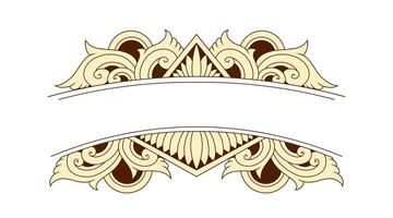 Free vector Classic style frame design with exquisite engraving and luxury