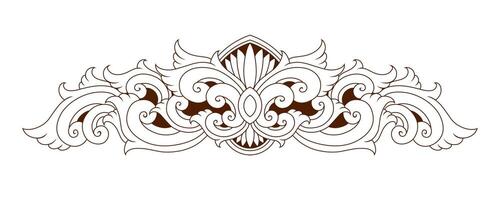 Classic style frame design with exquisite engraving and luxury vector