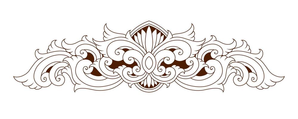 Classic style frame design with exquisite engraving and luxury