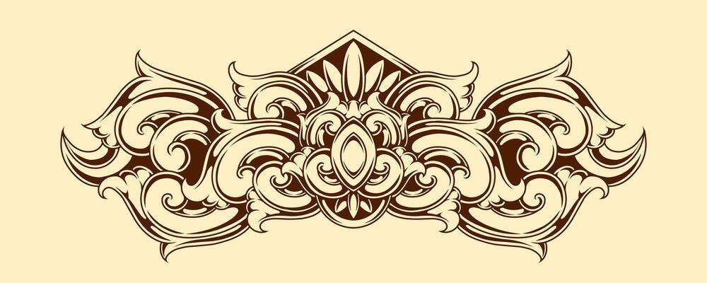 Classic style frame design with exquisite engraving and luxury