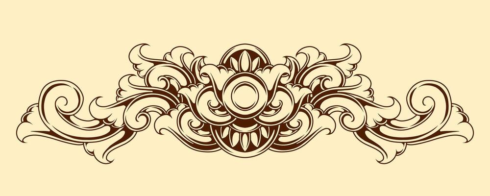 Classic vintage ornament frame