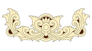 Classic style frame design with exquisite engraving and luxury vector