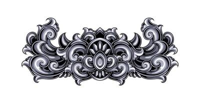 Classic style frame design with exquisite engraving and luxury vector