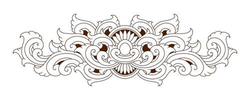 Classic style frame design with exquisite engraving and luxury vector