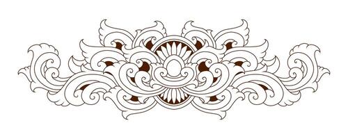 Classic style frame design with exquisite engraving and luxury vector