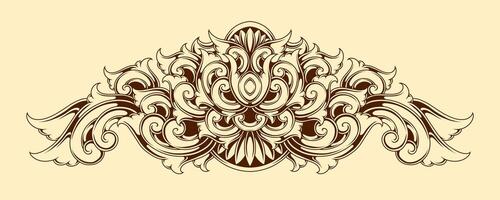 Free Classic vintage ornament frame vector