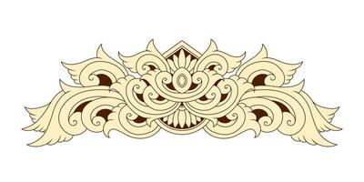 Classic style frame design with exquisite engraving and luxury vector
