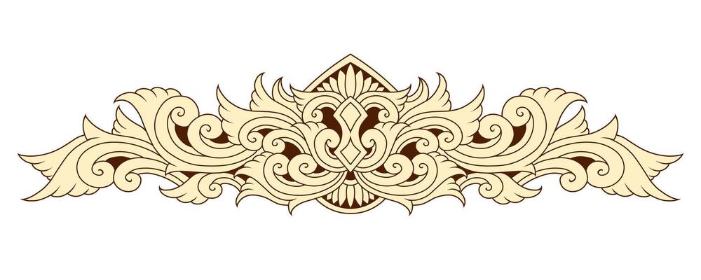 Classic vintage ornament frame