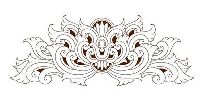 Classic style frame design with exquisite engraving and luxury vector