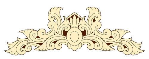 Free vector Classic style frame design with exquisite engraving and luxury