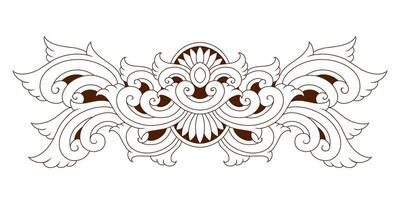 Classic style frame design with exquisite engraving and luxury vector