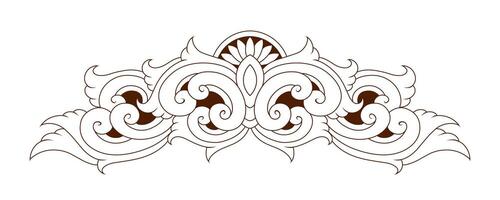 Classic style frame design with exquisite engraving and luxury vector