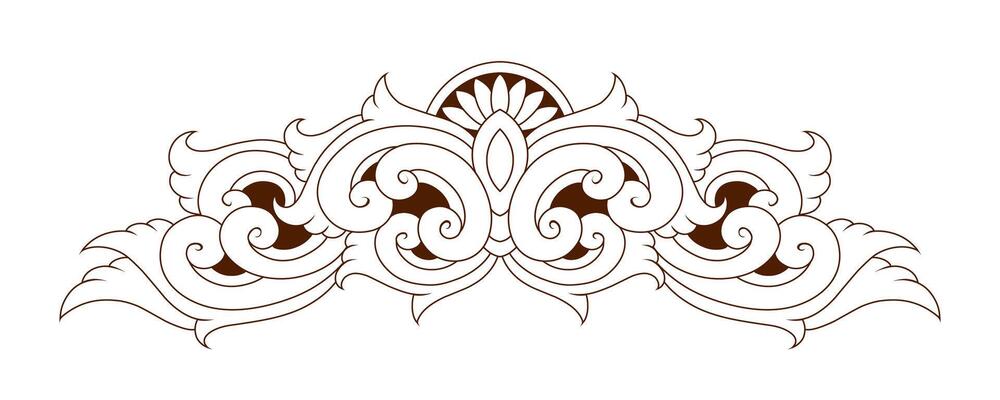 Classic style frame design with exquisite engraving and luxury