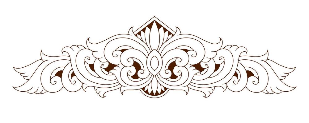 Classic style frame design with exquisite engraving and luxury