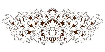 Classic style frame design with exquisite engraving and luxury vector